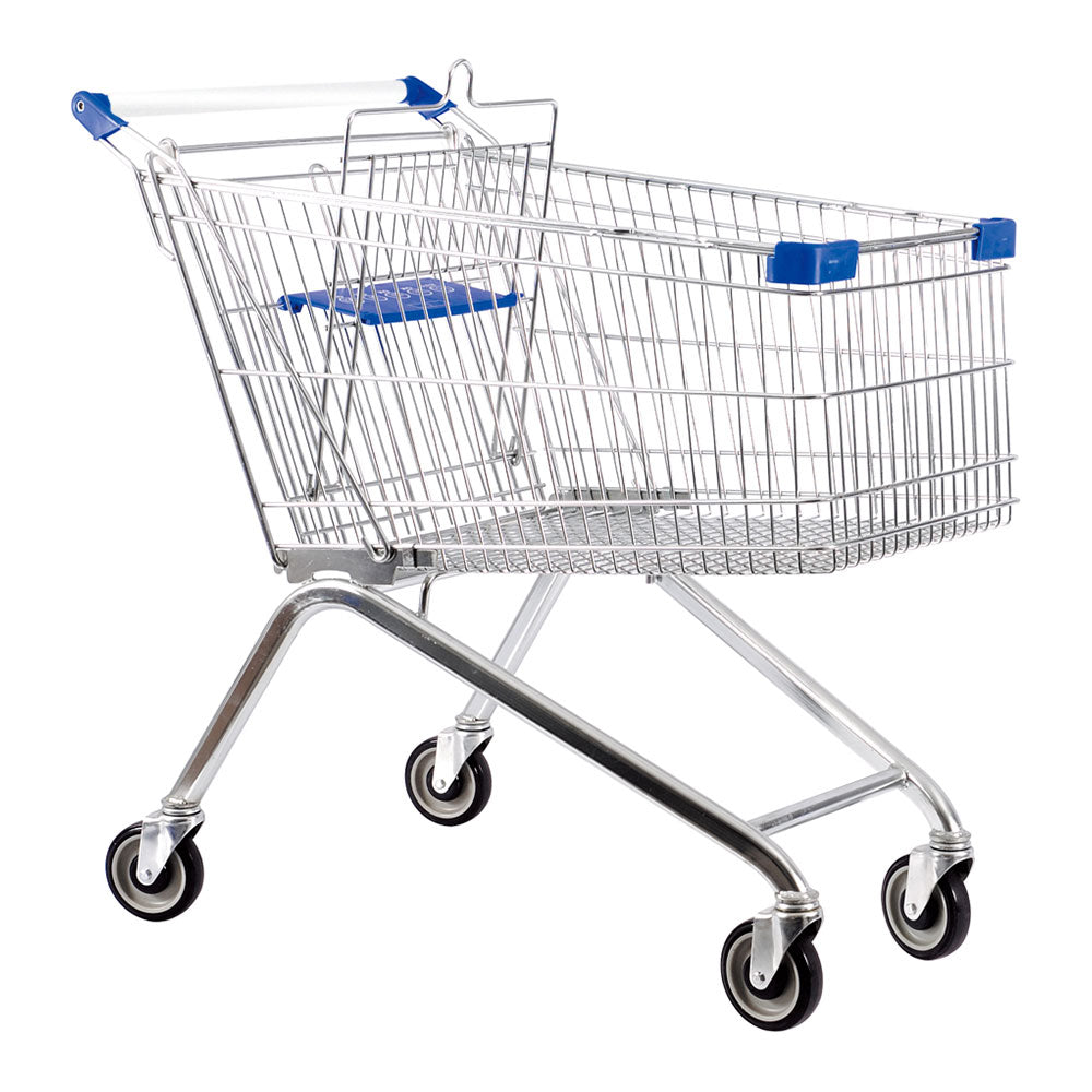 Carrinho de supermercado metálico 57,5 x 102 x 100 cm_0
