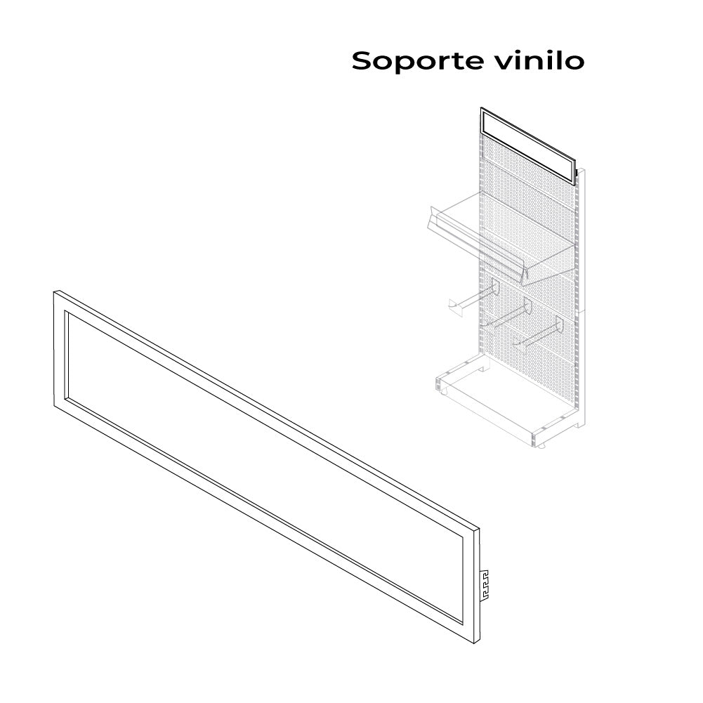 Suporte para vinilo blanco modelo 00030_0