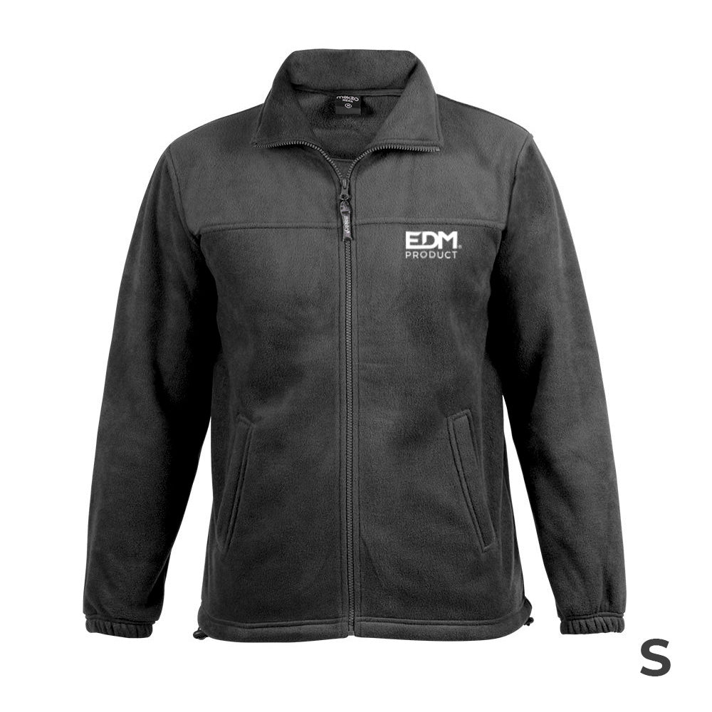 Merchandising casaco polar fleece 280g/m² com ziper edm tamanho-s_0
