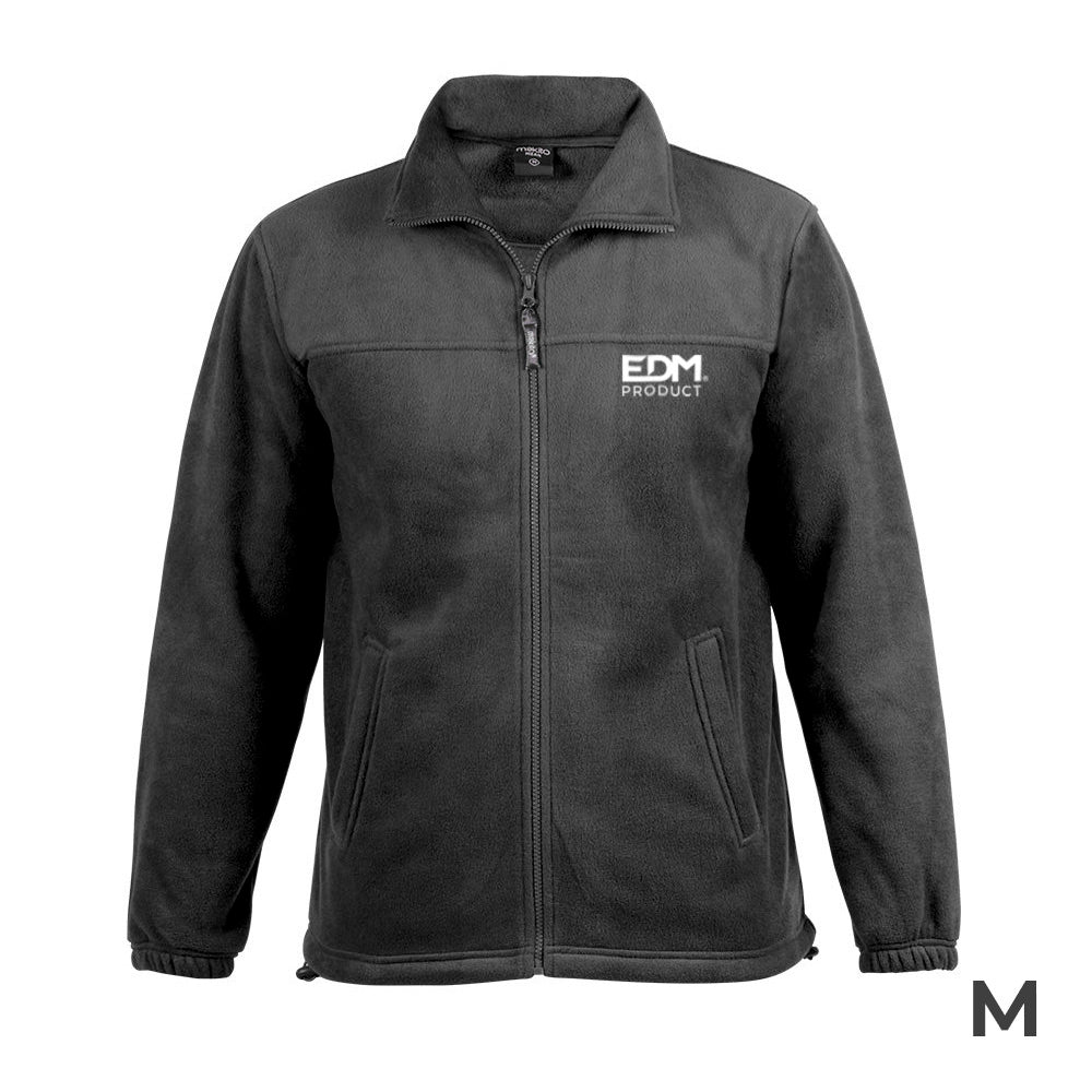 Merchandising casaco polar fleece 280g/m² com ziper edm tamanho-m_0