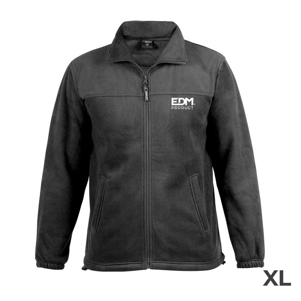 Merchandising casaco polar fleece 280g/m² com ziper edm tamanho-xl_0