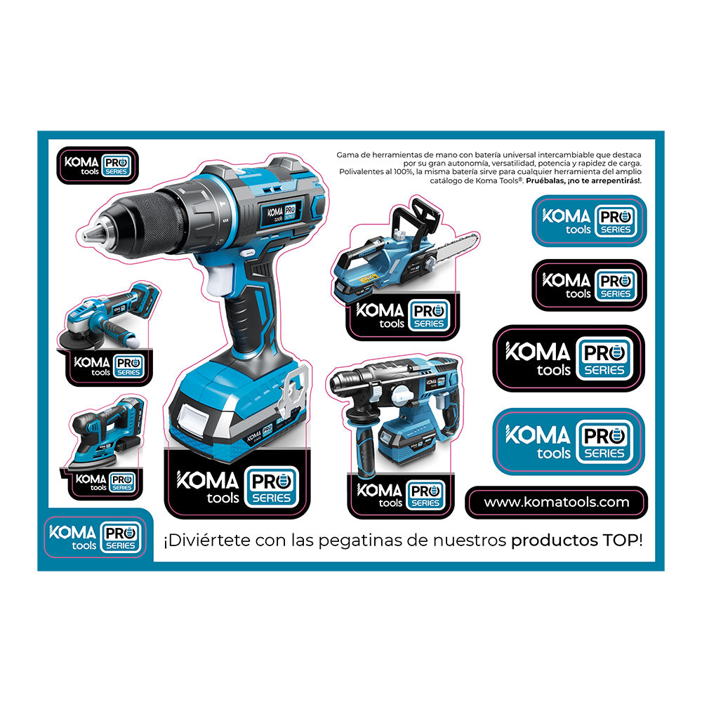 Folha adesiva koma tools pro 210mm x 147mm_0