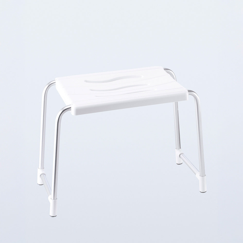 Banco de casa de banho, branco, 50 x 24 cm_0