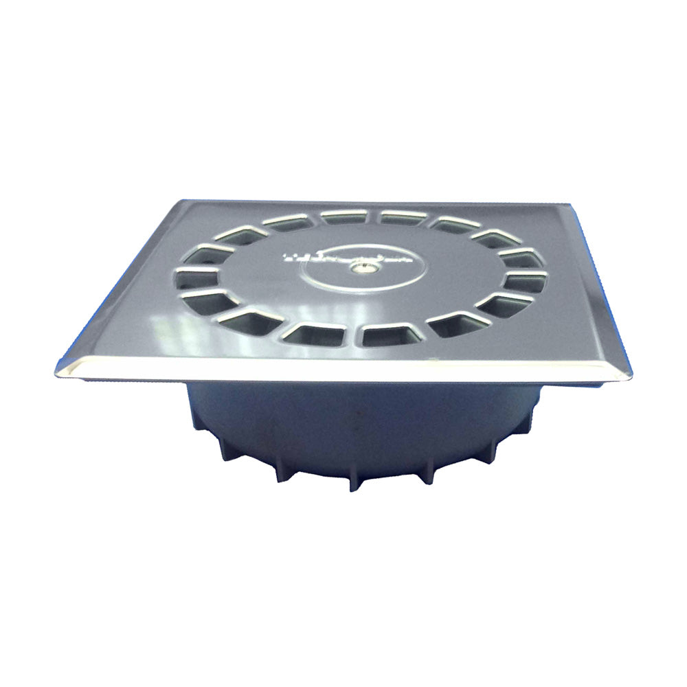 Sifão vertical standard em aço inoxidável pvc dreno, t-88 i 10 x 10 cm. 117 x 117 x 44 mm / ø40 mm_0