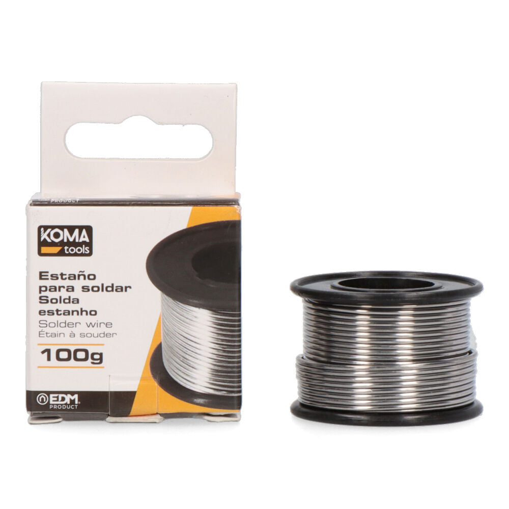Bobine de fio de estanho 100g 60% 1mm koma tools_0