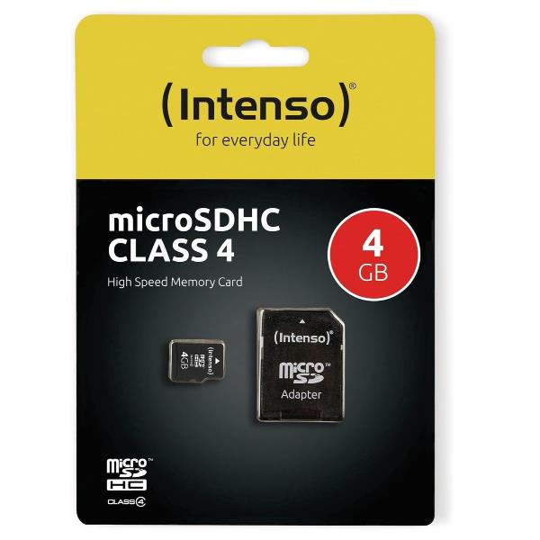microSDHC INTENSO / 4 GB / Preto / 3403450_0