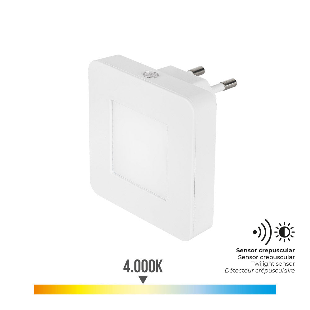 Luz presença led 0,5w 5lm 4000k quad daylight. edm_0