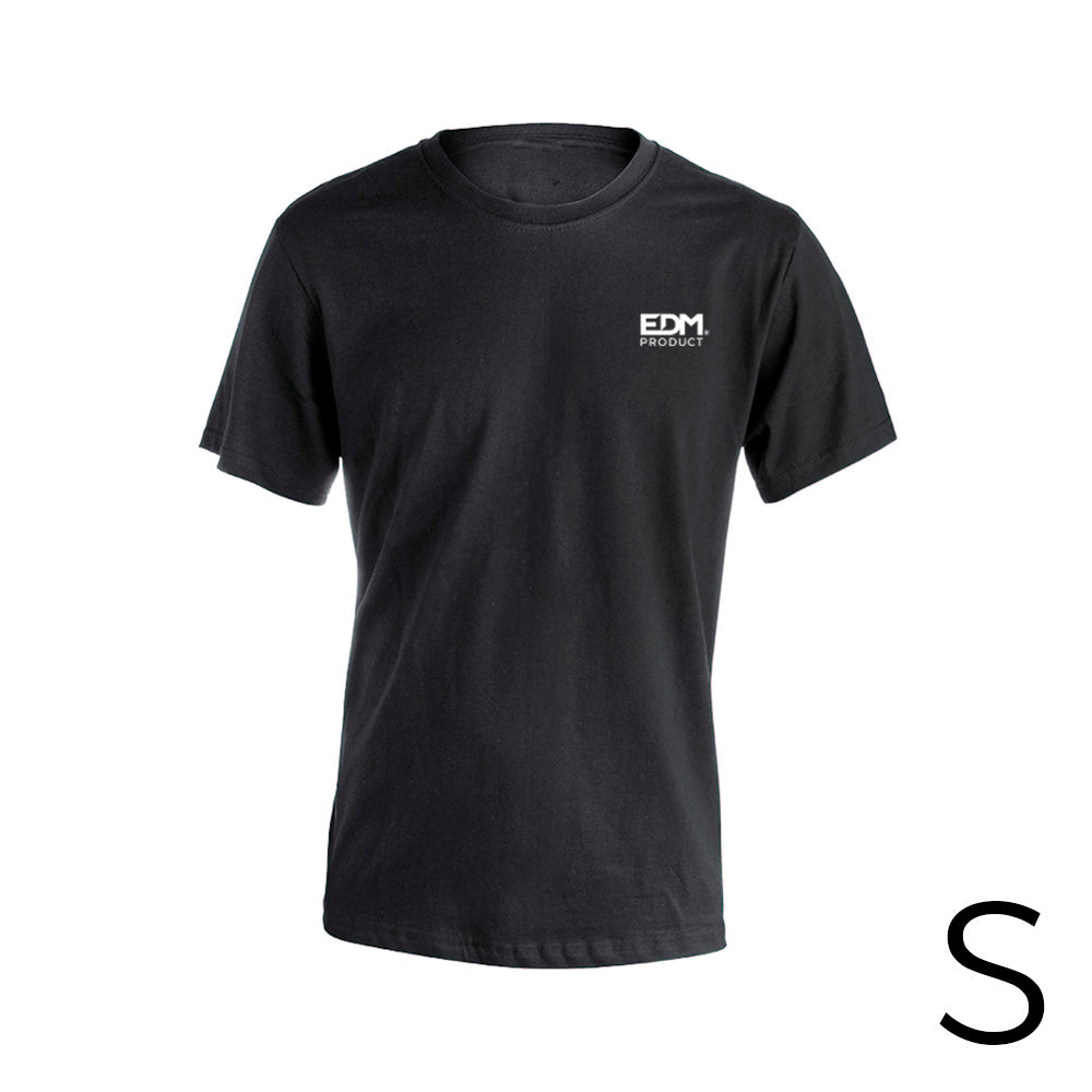 *merchandising* camiseta preta tamanho-s manga curta bordada edm_0