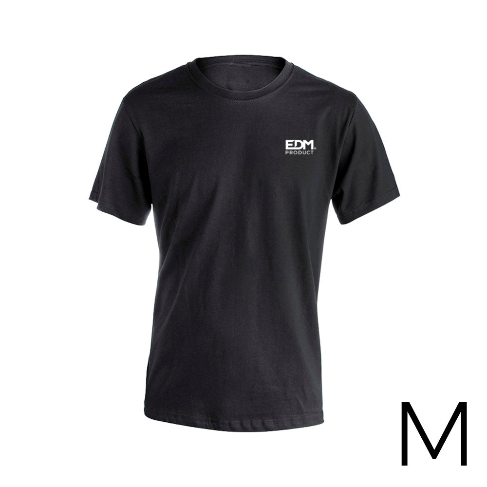*merchandising* camiseta preta tamanho-m manga curta bordada edm_0