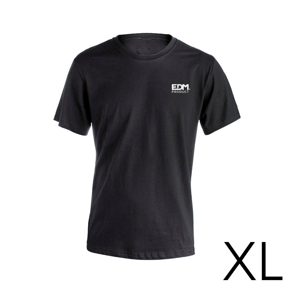 *merchandising* camiseta preta tamanho-xl manga curta bordada edm_0