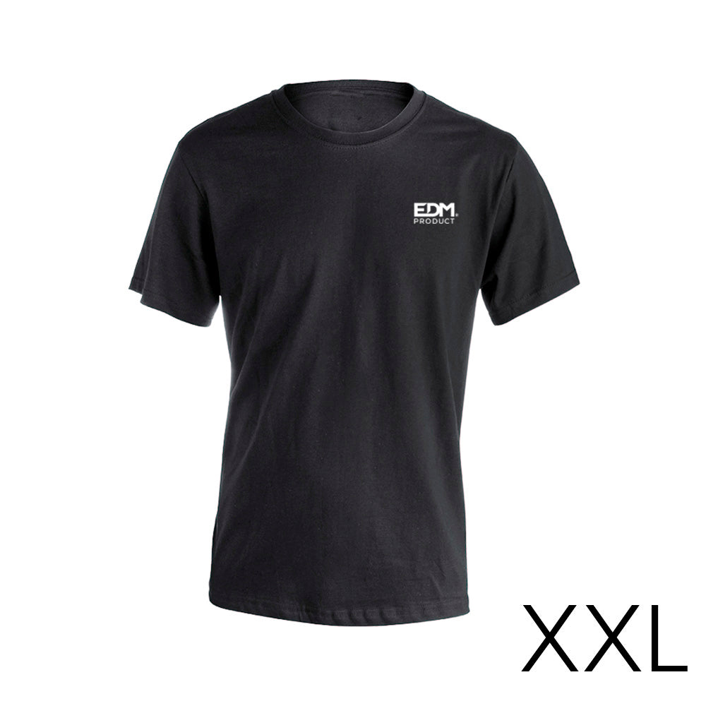 *merchandising* camiseta preta tamanho-xxl manga curta bordada edm_0