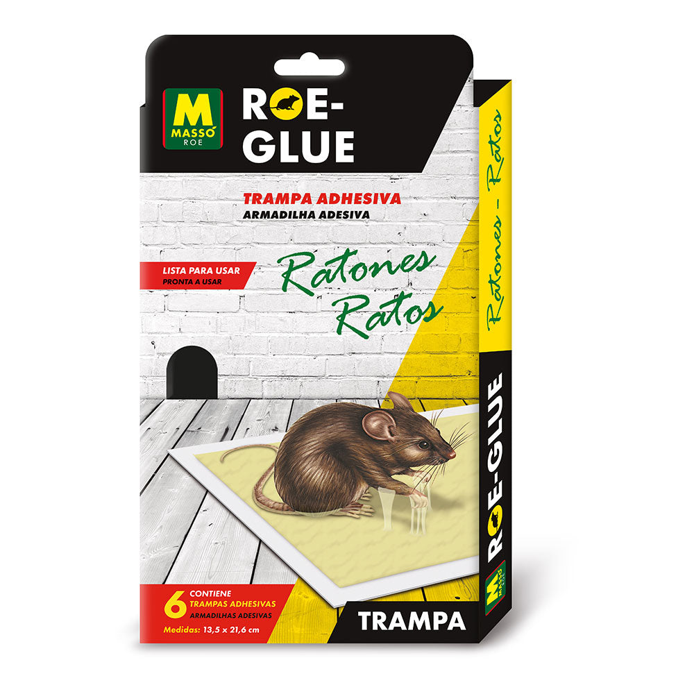 Armadilha adesiva para rato, 6 unidades_0