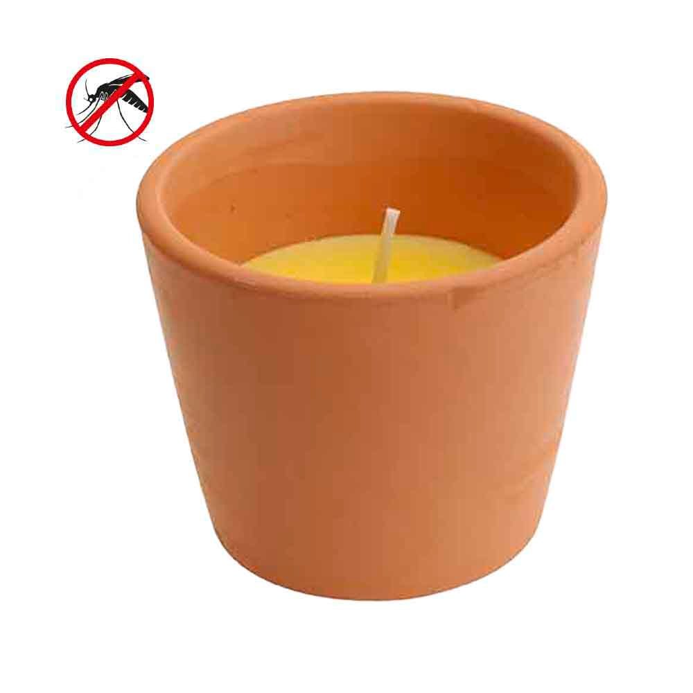 Vela de citronela terracota ø5,5x5cm euro/uni_0