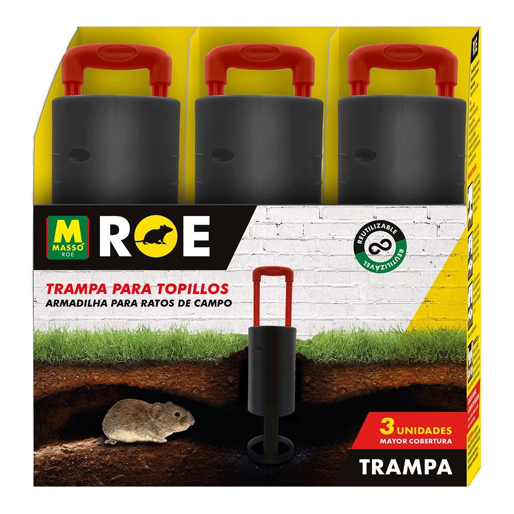 Armadilha mecânica para ratos-cegos, 3 unidades_0