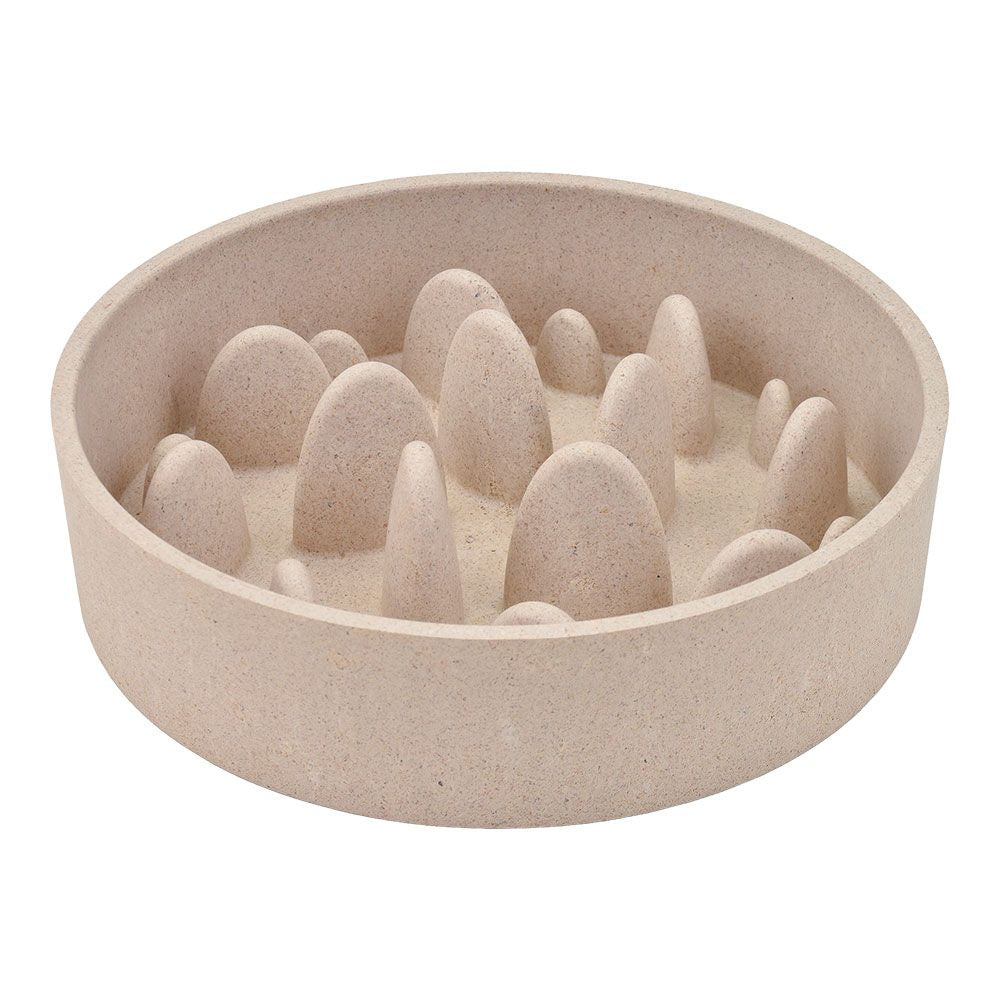 Comedouro bambu, slow, bege, 800 ml, ø17,5 x 17,5 x 5 cm_0