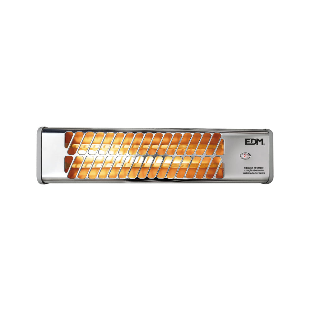 Aquecedor de quartzo para wc, modelo cromo, 600-1200w orientável edm_0