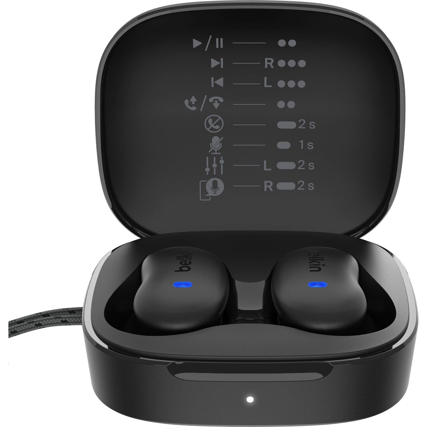 Auriculares Bluetooth Belkin SoundForm Anywhere True Wireless Pretos