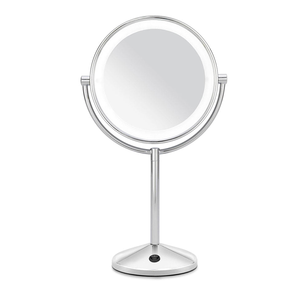 Espelho para maquiagem cromado led x10 aumentos 9436e babyliss_0