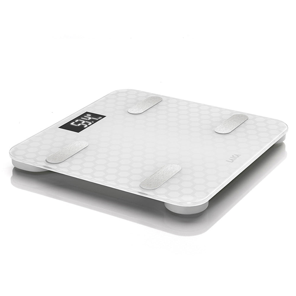 Balança bluetooth e calculo da composição corporal smart color branco 180kg ps7011 laica_0