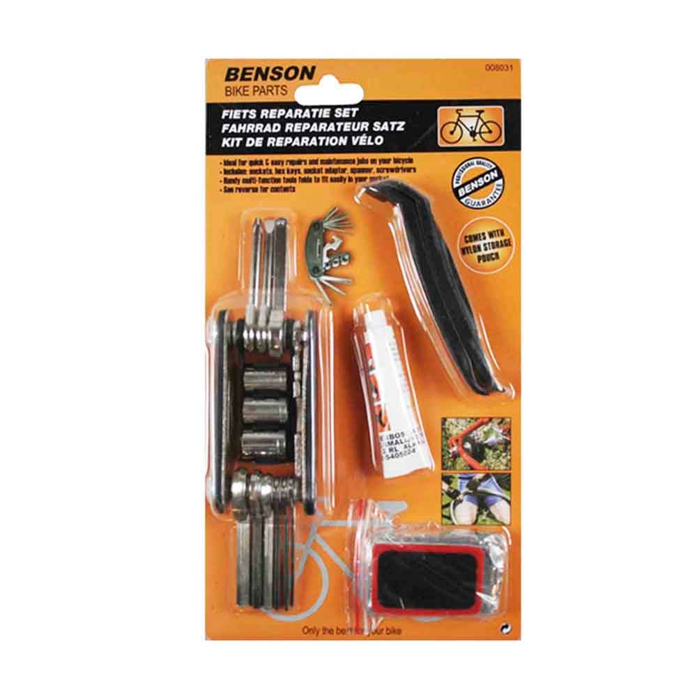 Kit com ferramentas multiúsos para reparação de bicicletas_0