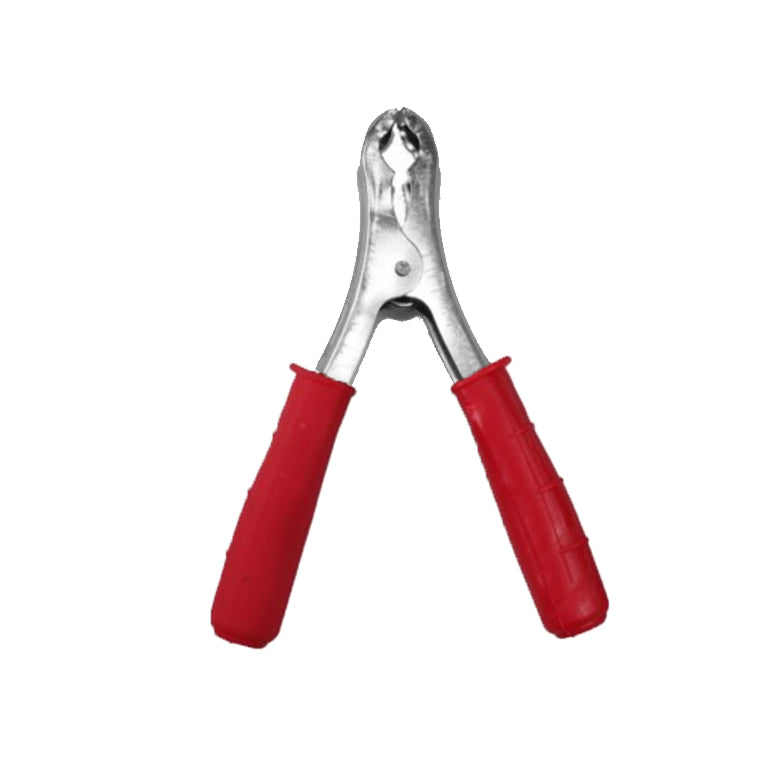 Pinça para cabo de bateria 120a 144x80mm vermelha_0