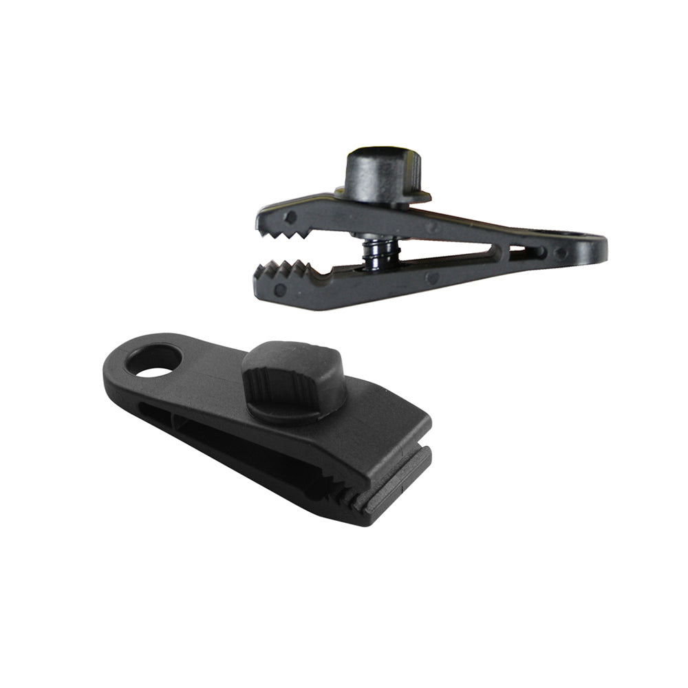 Conjunto de 4 grampos tipo braçadeira para fixação de toldos e lonas. ø0,27x8x3cm benson_0