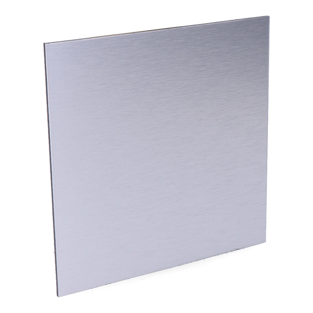Tampa 175 x 175mm alumÃnio escovado cinza para extrator 08413 ø10cm edm_0