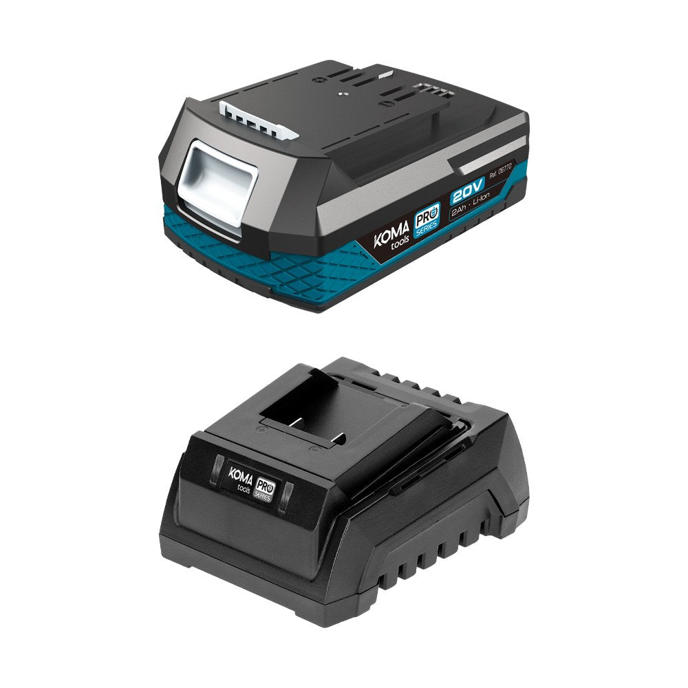 Pack bateria li-ion 20 v 2,0 ah (08770) + carregador 20 v 60 w (08772)_0