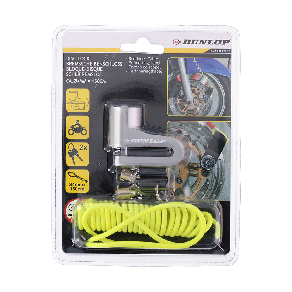 Cadeado para travão de disco 5mm dunlop cores / modelos diversos_0