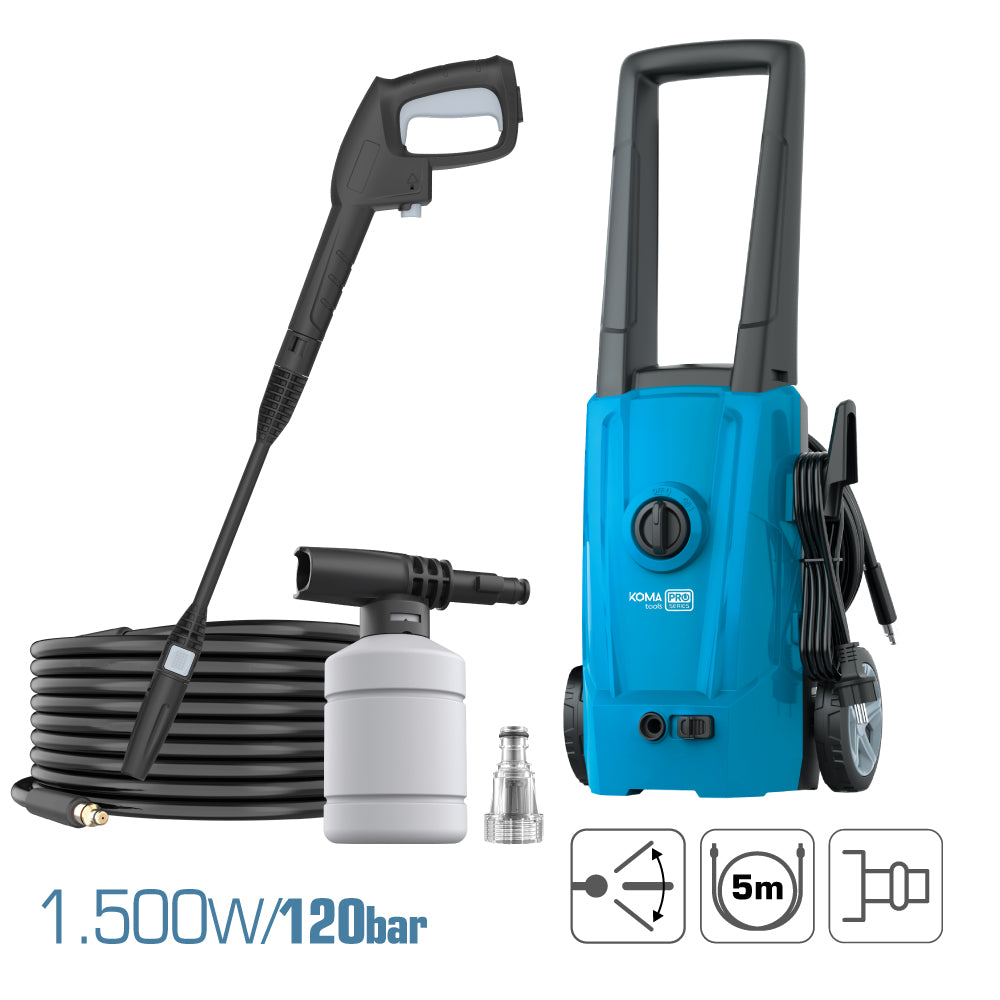 Máquina de lavar a alta pressão 1.500w 120 bar koma tools_0