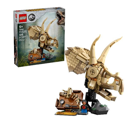 76969 Jurassic World Dinosaurier-Fossilien: Triceratops-Schädel, Konstruktionsspielzeug_0