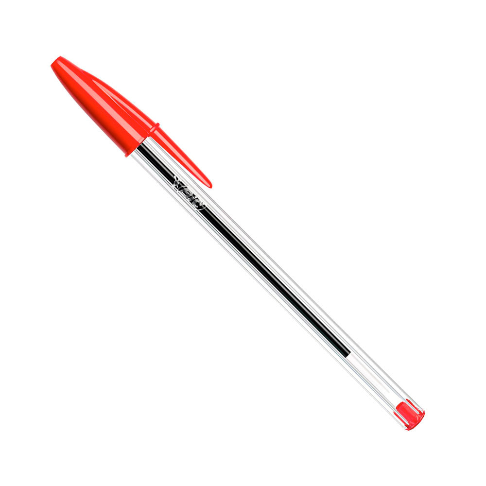 Pack 50 unid. canetas bic cristal vermelha_0