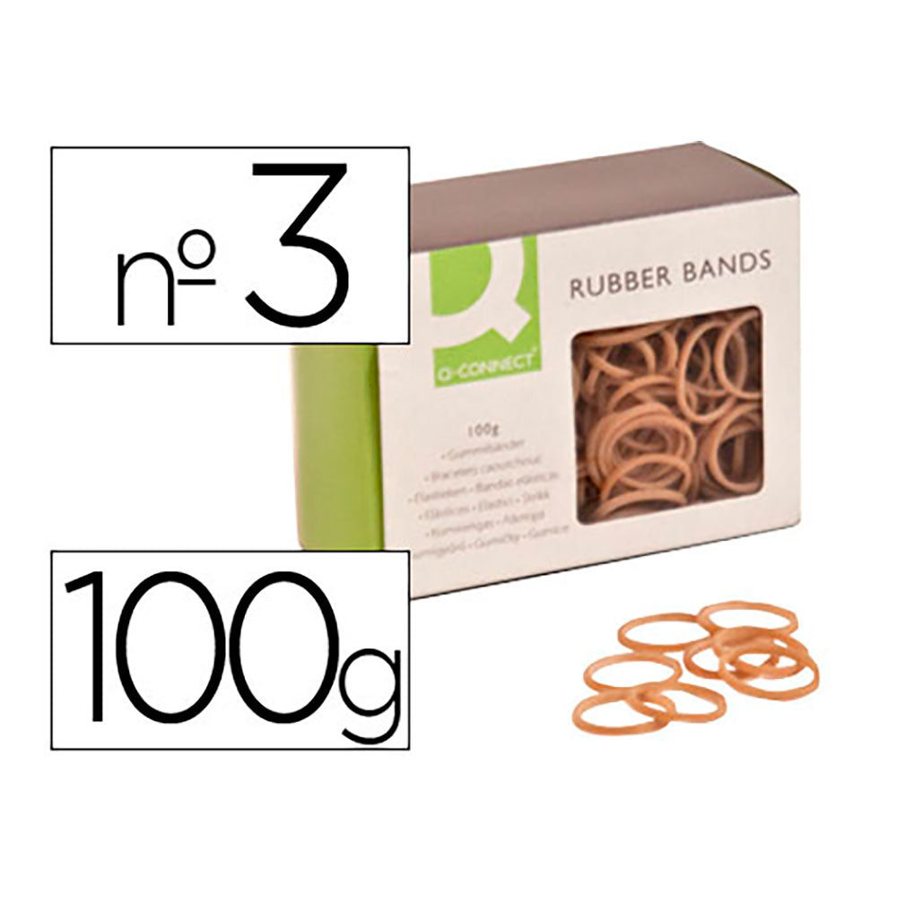 Elásticos q-connect 100g. n°3 30x2mm_0