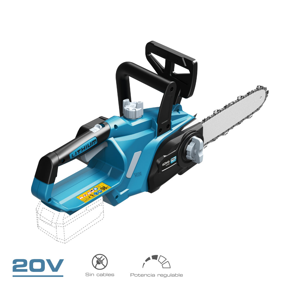 Motosserra 20 v (sem bateria e carregador) 63x23,2cm 98db_0