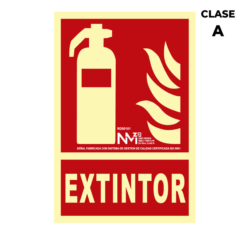 Sinal de extinção "extintor" classe a (pcv 1mm) 21x30cm normaluz_0