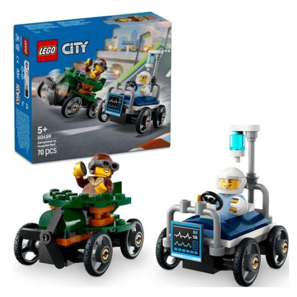 60459 City Flugzeug vs. Krankenhausbett, Konstruktionsspielzeug_0