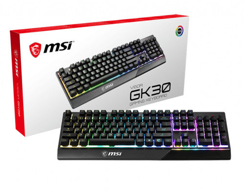 MSI Vigor GK30 teclado USB QWERTY Español Negro_4