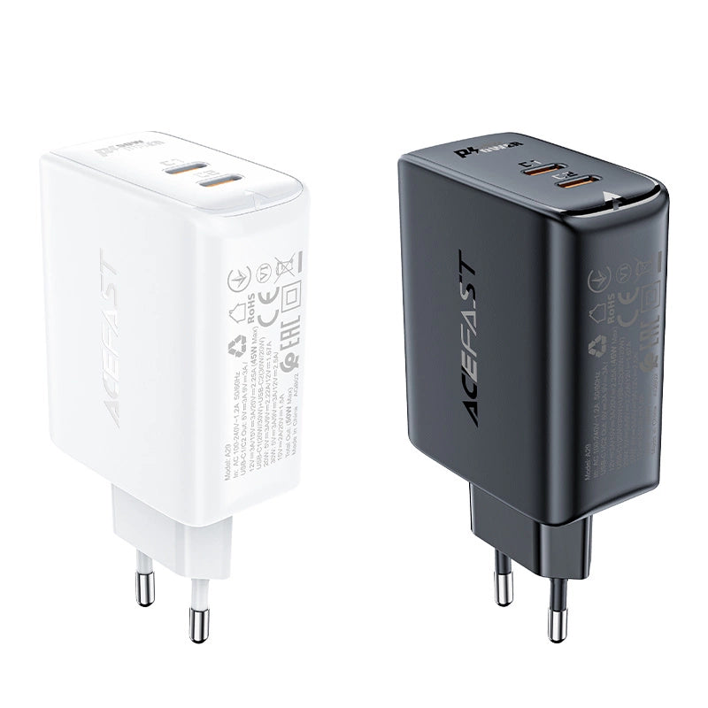 Acefast A29 PD50W GaN (USB-C + USB-C) dual port charger black_3