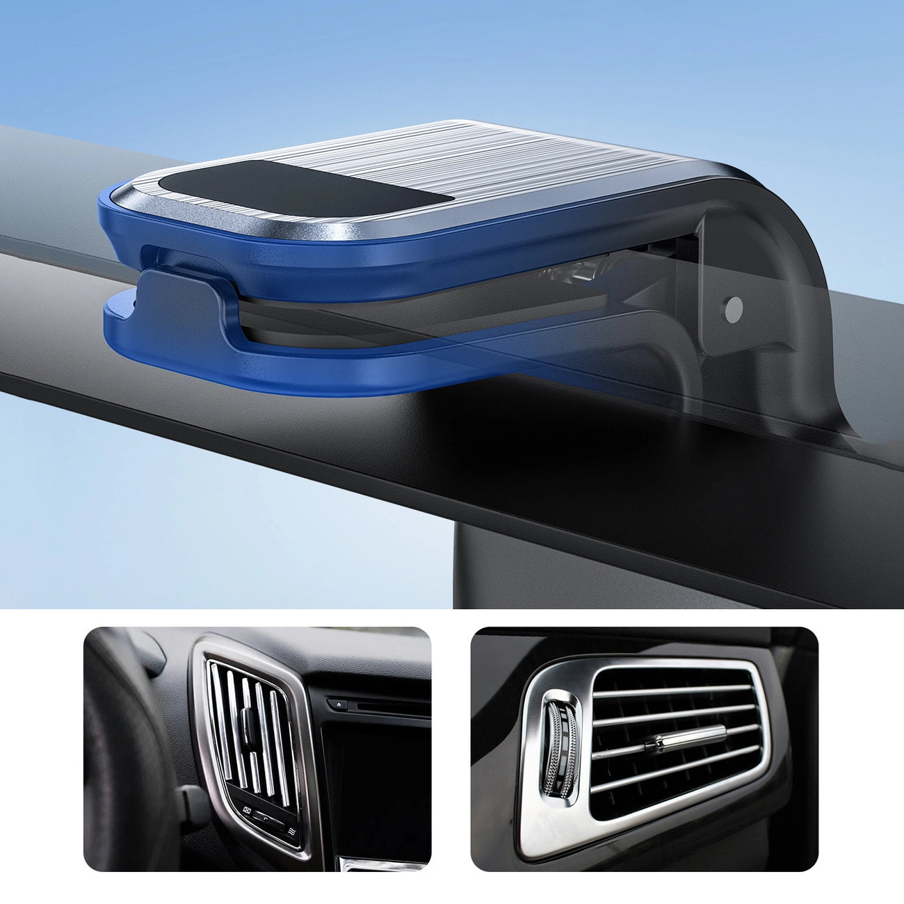 Acefast magnetic car phone holder for air vent gray (D16 gray)_10