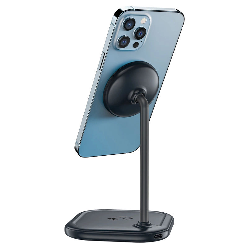 Acefast 15W Qi Wireless Charger for iPhone (with MagSafe) and Apple AirPods Stand Holder Magnetic Holder Gray (E6 gray)_2