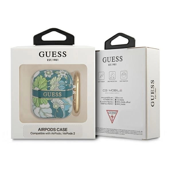 Guess GUA2HHFLN AirPods cover green/green Flower Strap Collection_2