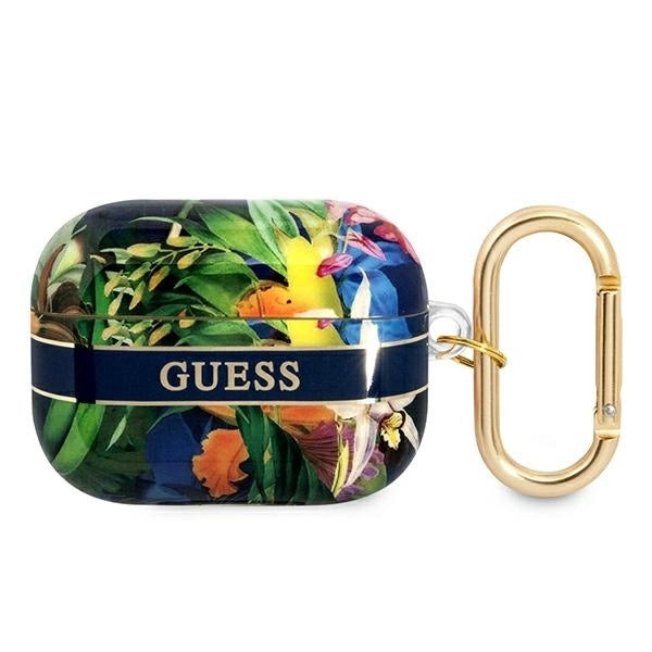 Guess GUAPHHFLB AirPods Pro cover blue/blue Flower Strap Collection_0