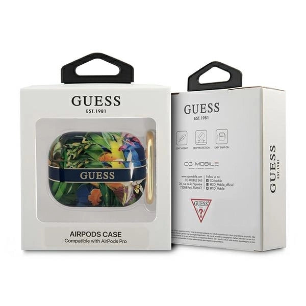 Guess GUAPHHFLB AirPods Pro cover blue/blue Flower Strap Collection_2
