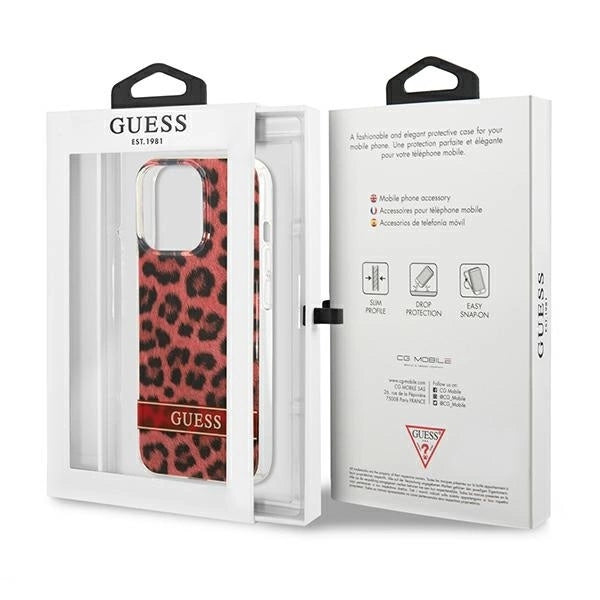 Guess GUHCP13LHSLEOR iPhone 13 Pro / 13 6.1" red/red hardcase Leopard_7