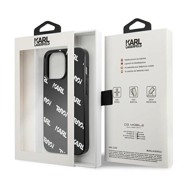 Karl Lagerfeld KLHCP13LPULMBK3 iPhone 13 Pro / 13 6,1" hardcase czarny/black Allover_7