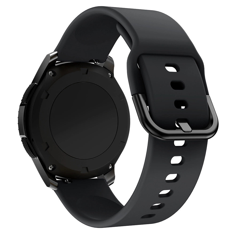 Silicone Strap TYS band for Samsung Galaxy Watch 40 / 41 / 42 / 43 / 44 mm - black_0