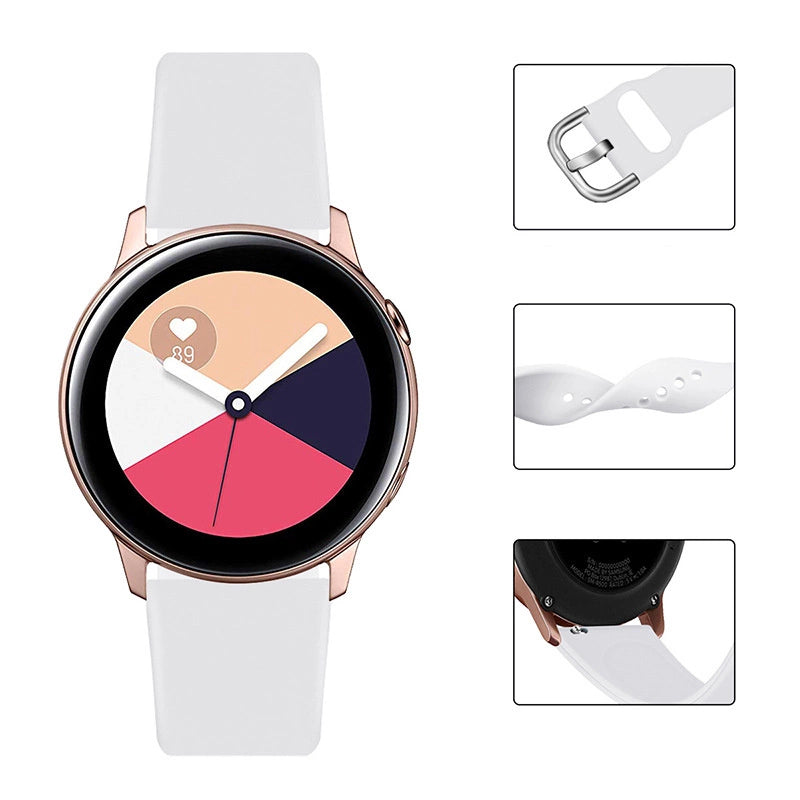 Silicone Strap TYS band for Samsung Galaxy Watch 40 / 41 / 42 / 43 / 44 mm - red_1