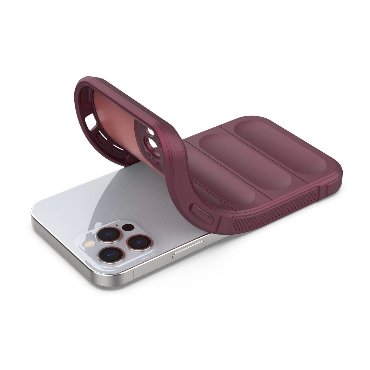 Magic Shield Case for iPhone 12 Pro flexible armored burgundy cover_7