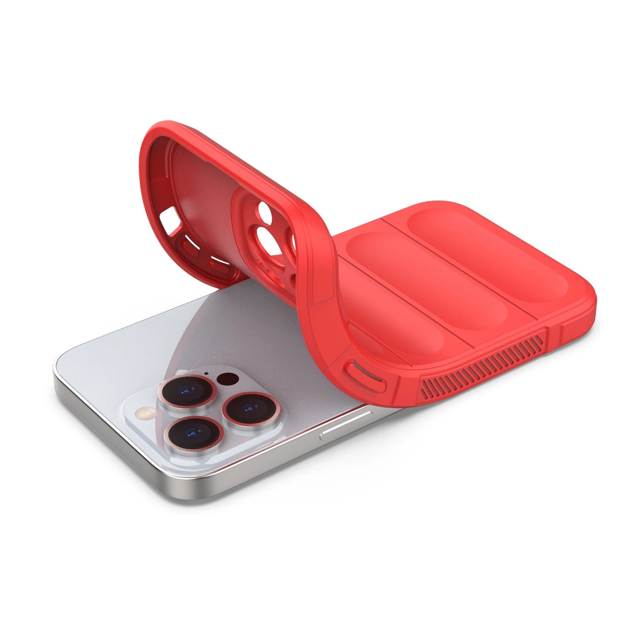 Magic Shield Case for iPhone 13 Pro flexible armored cover red_5