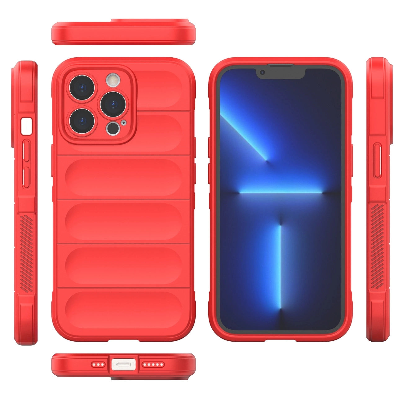 Magic Shield Case for iPhone 13 Pro flexible armored cover red_7